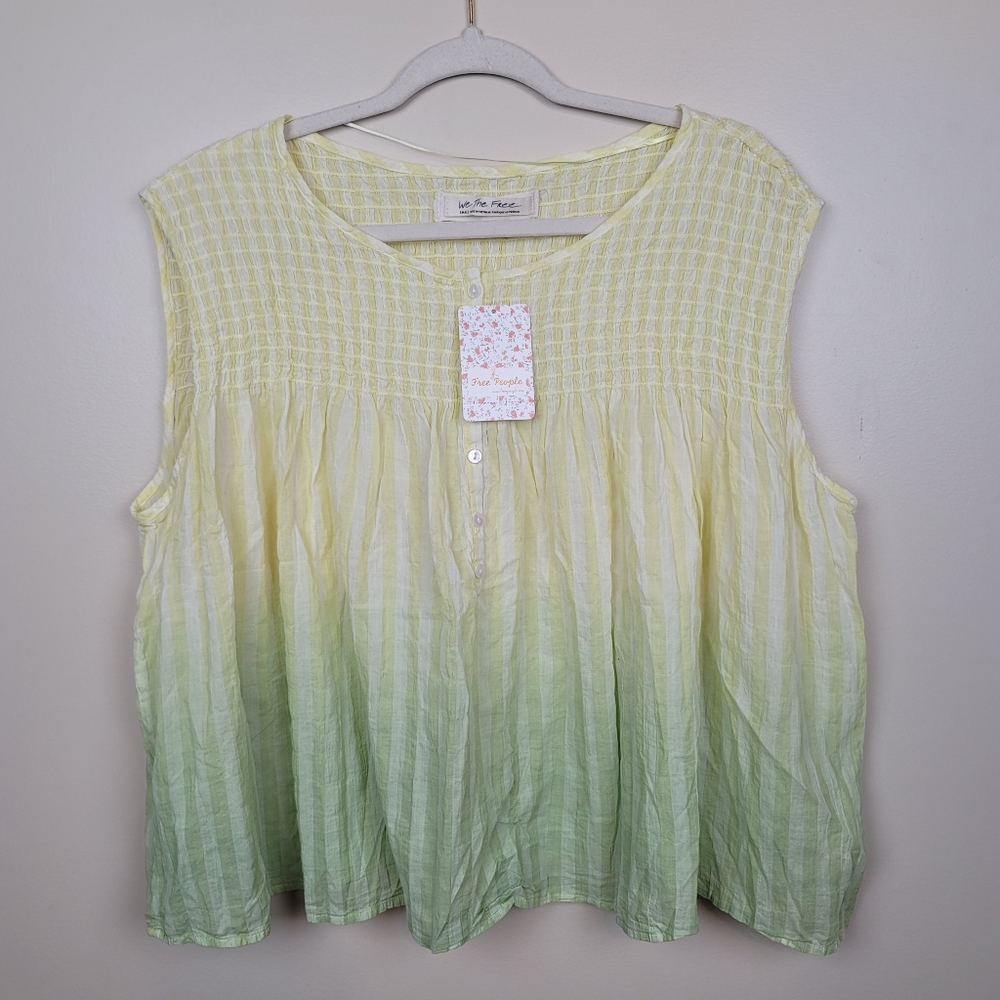 NWT Free People Little Bit of Something Ombre Top